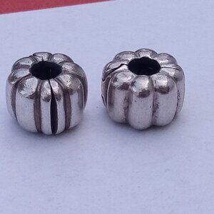 Pandora set of 2 sterling silver 925 ALE clips bead charms